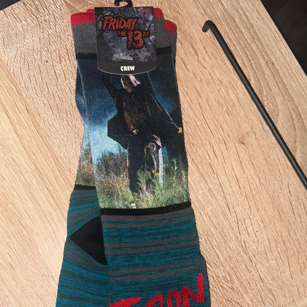 Jason Lives decorative socks fun for Halloween